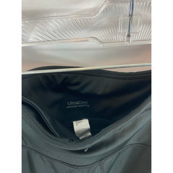 Fabletics High-Waisted Ultracool Side Stripe Crop black/persimmon python small - Picture 4 of 5